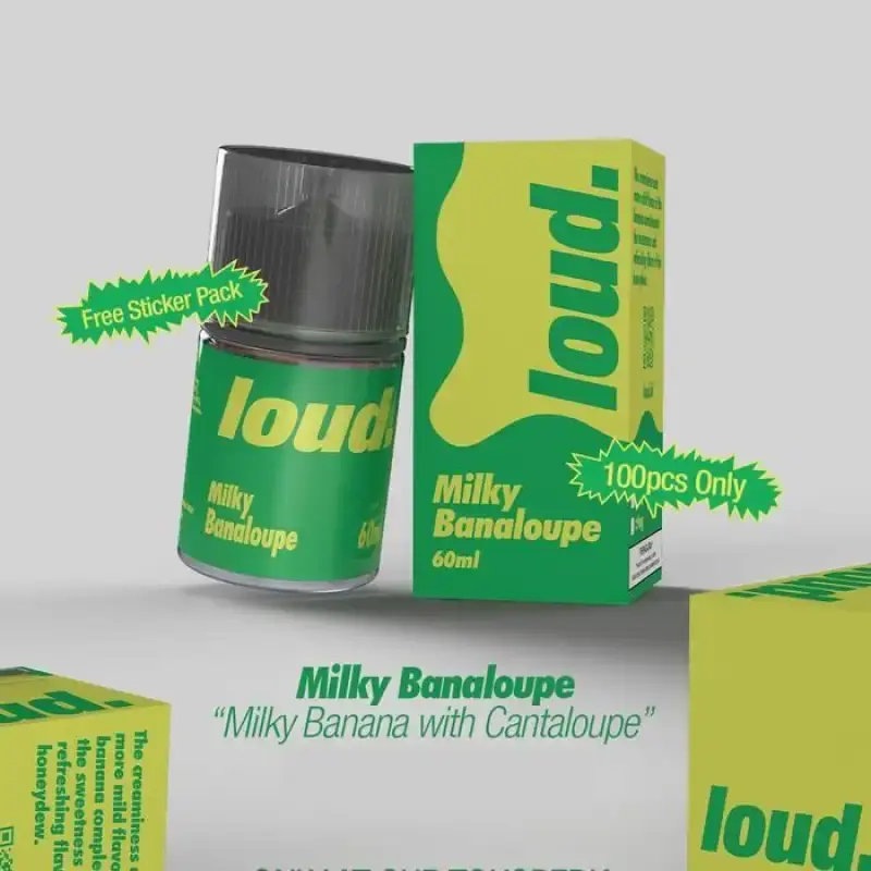 LOUD 60ml banana cantaloupe freebase creamy