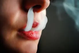 French Inhale trick vape