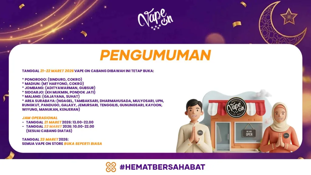 jadwal operasional toko vape on selama lebaran hari raya idul fitri