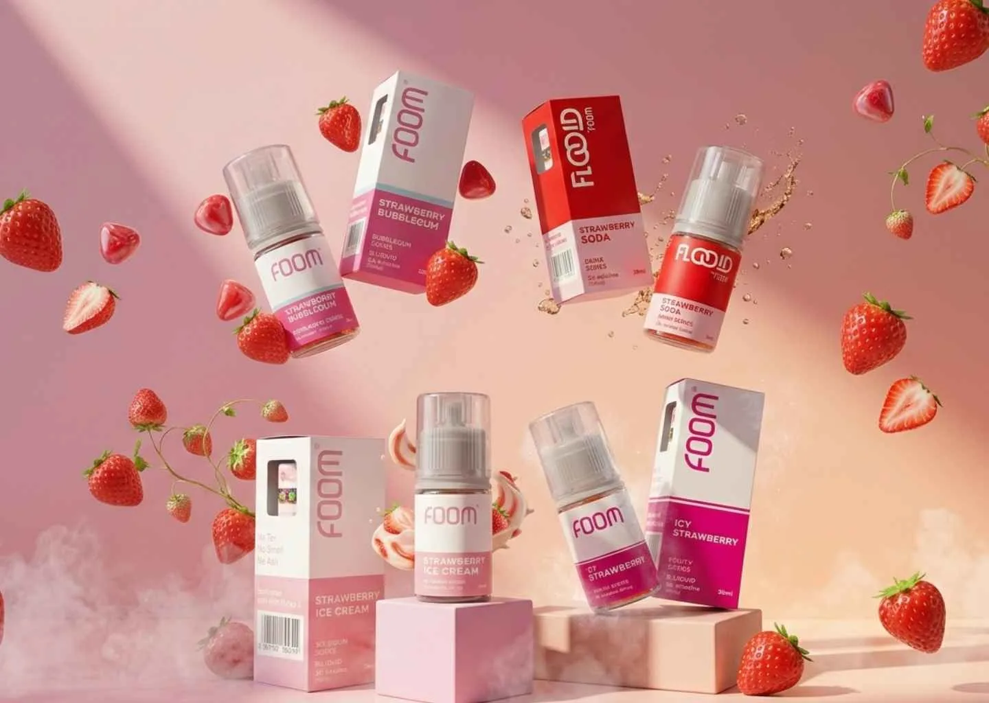 liquid foom strawberry