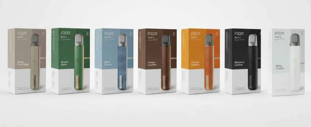 semua pilihan warna pod foom X signature