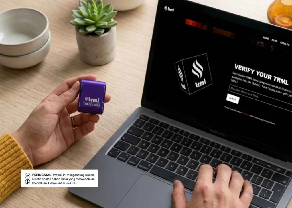 cara cek batch trml kode seri di device trml ke halaman authentication